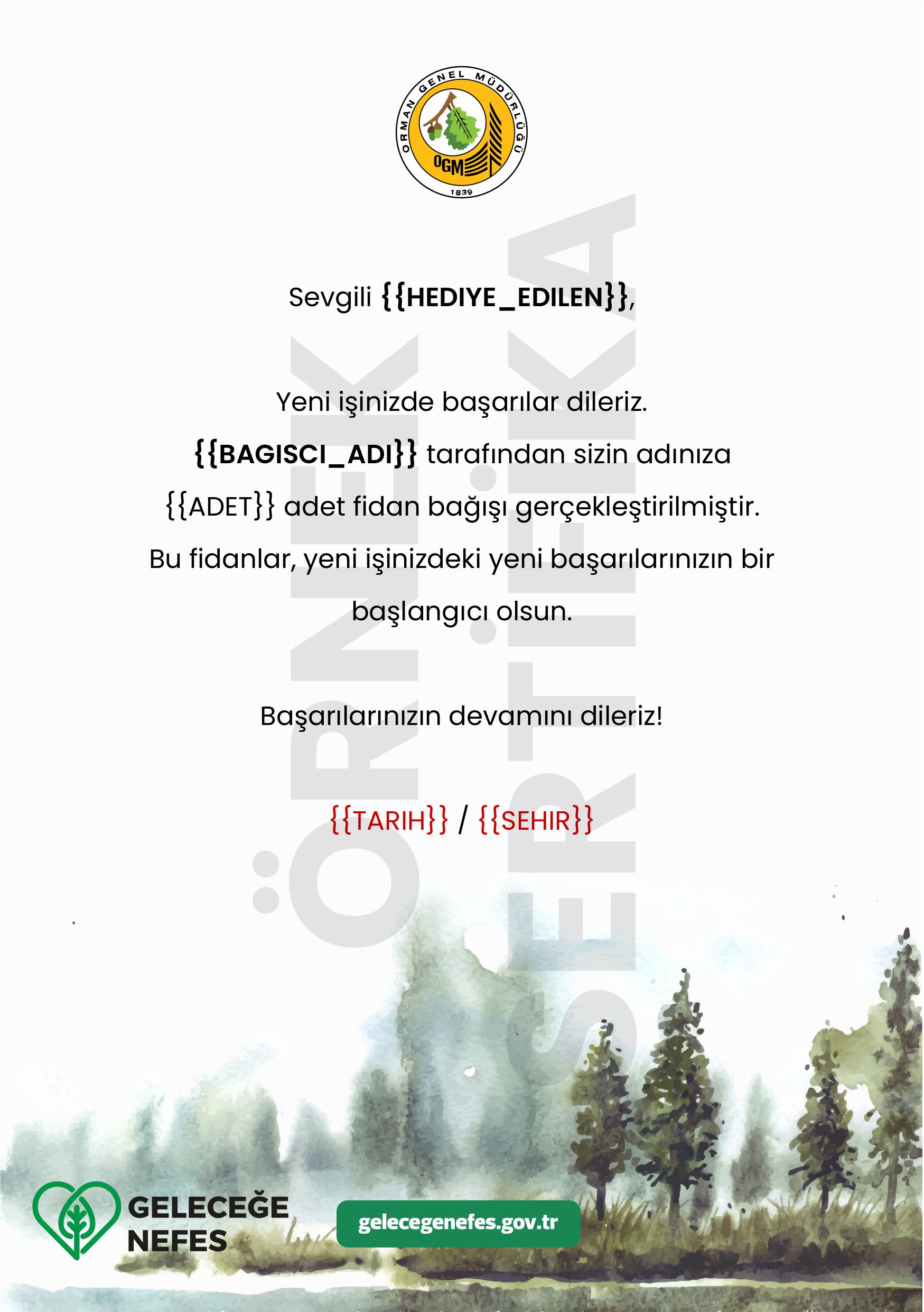 Yeni İş Tebriği (Kurumsal)