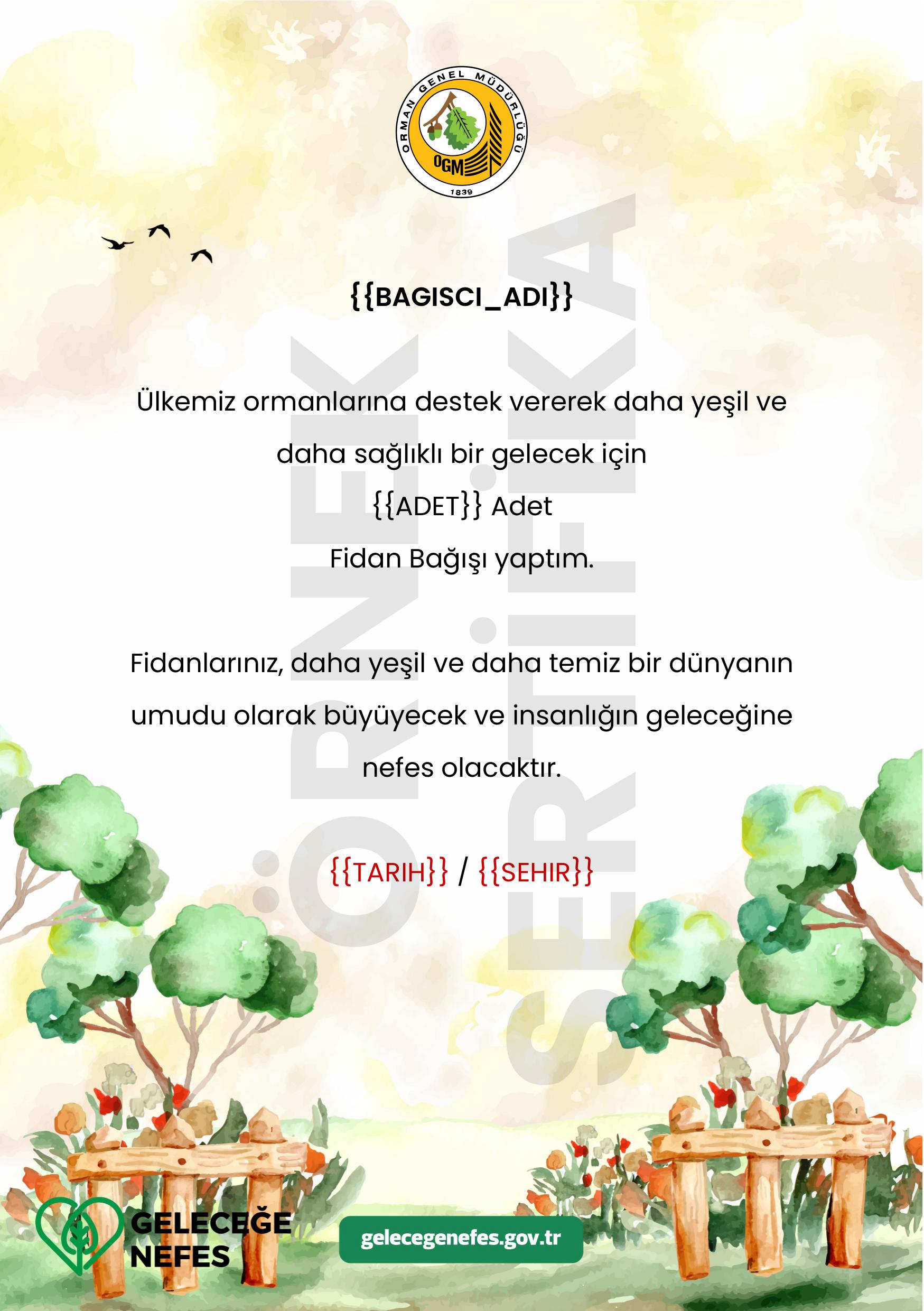 Fidan Bağışı 3