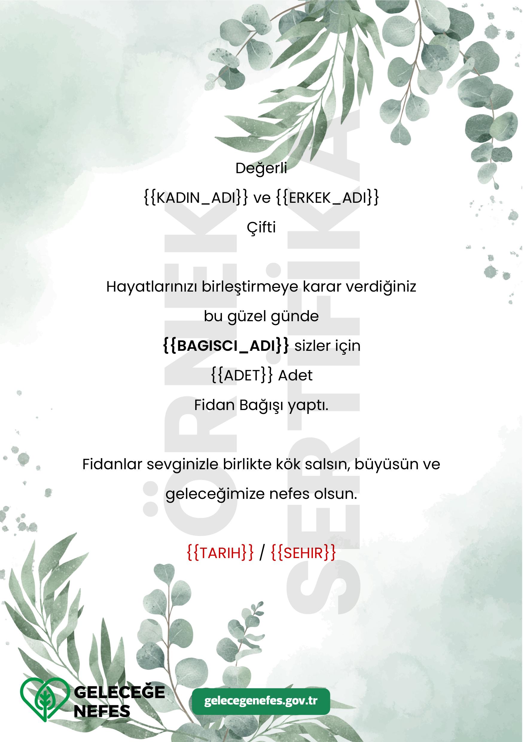 Düğün /  Nikah Daveti