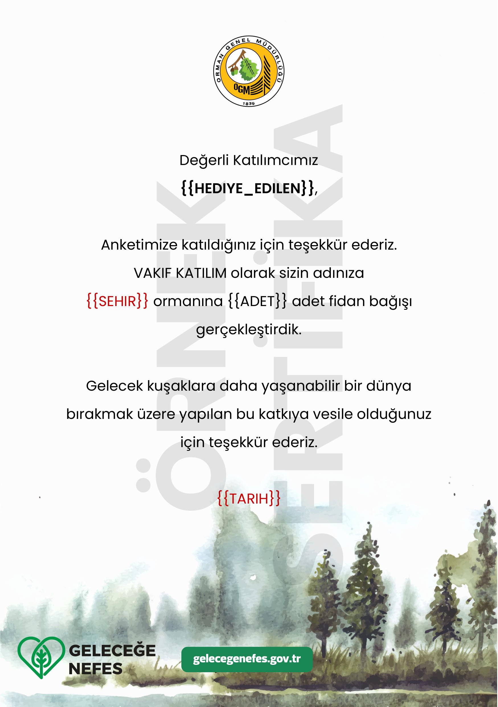 Vakıf Katılım Anket