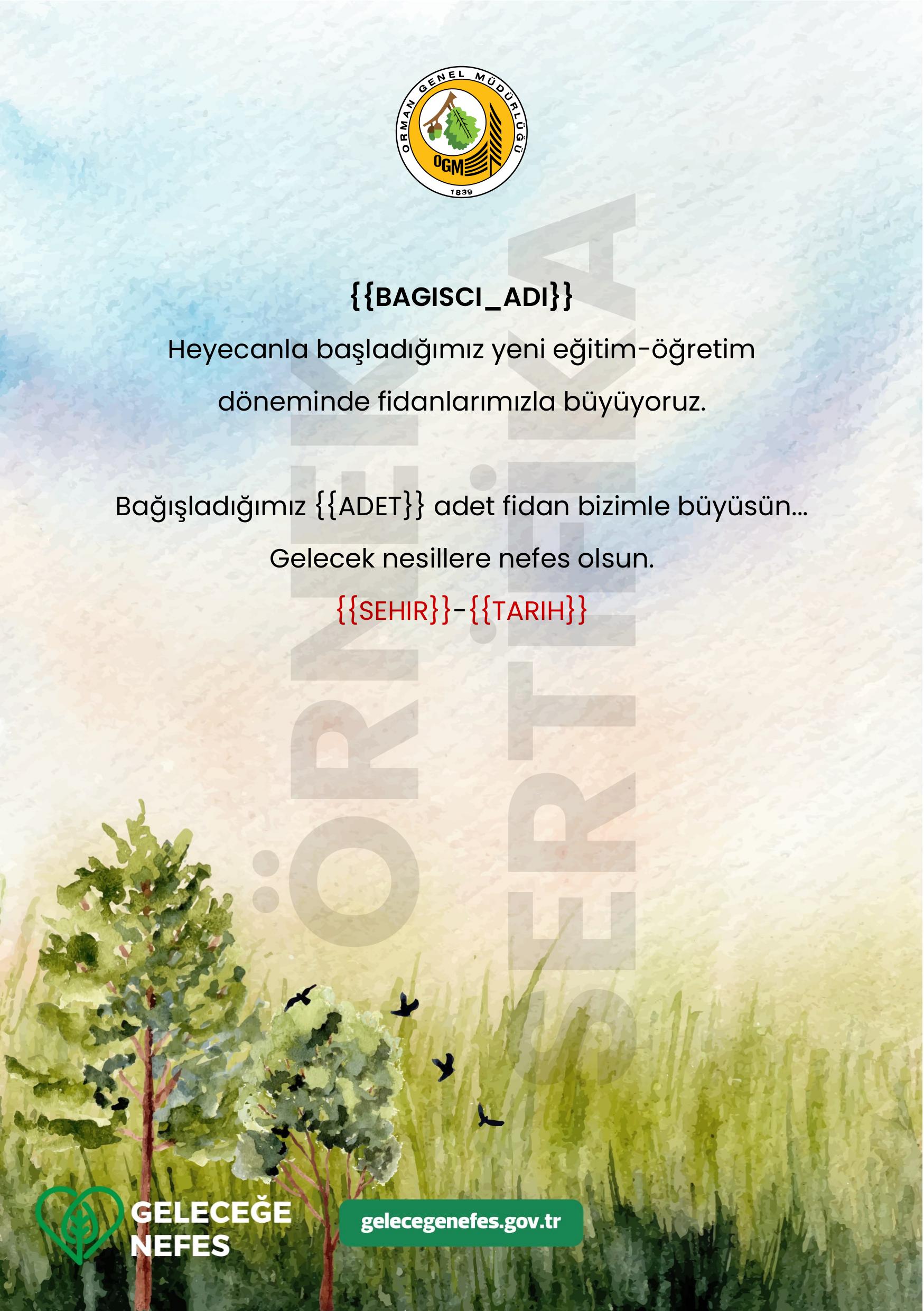 Fidanımla Büyüyorum
